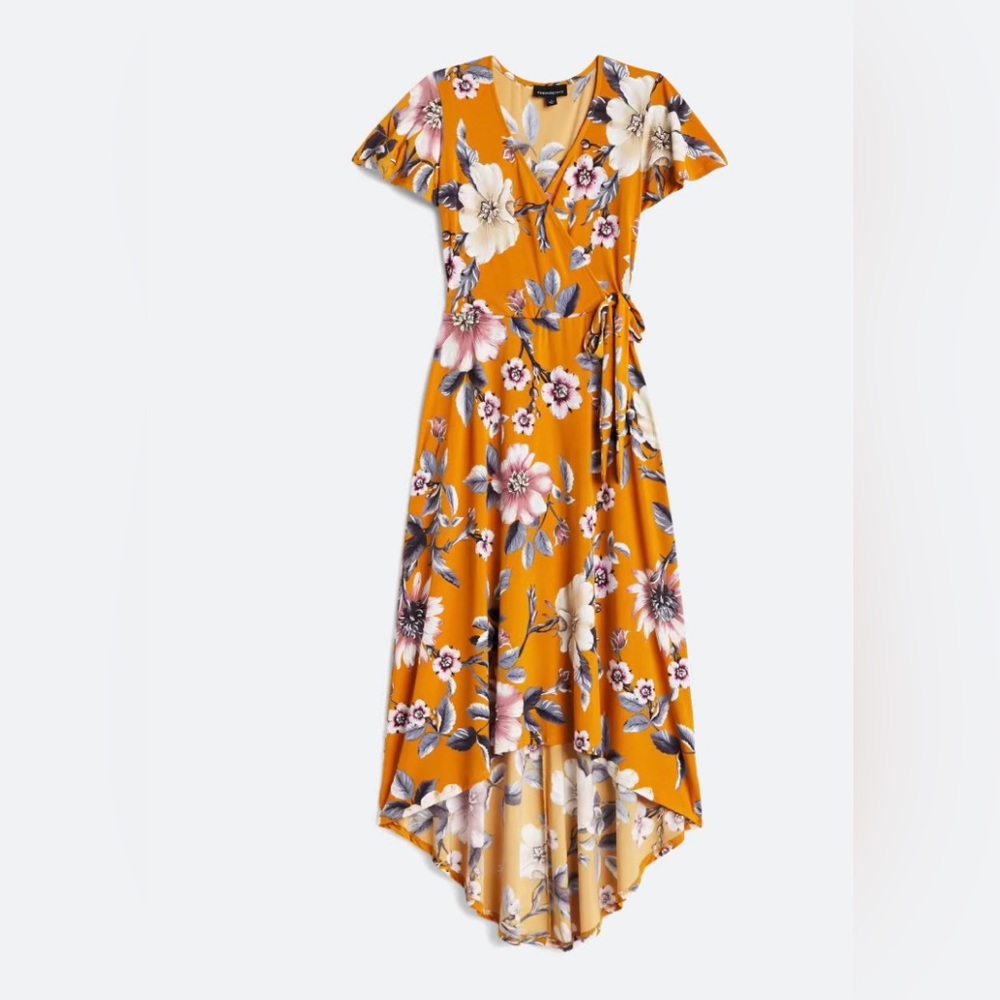 Fortune + Ivy wrap maxi dress